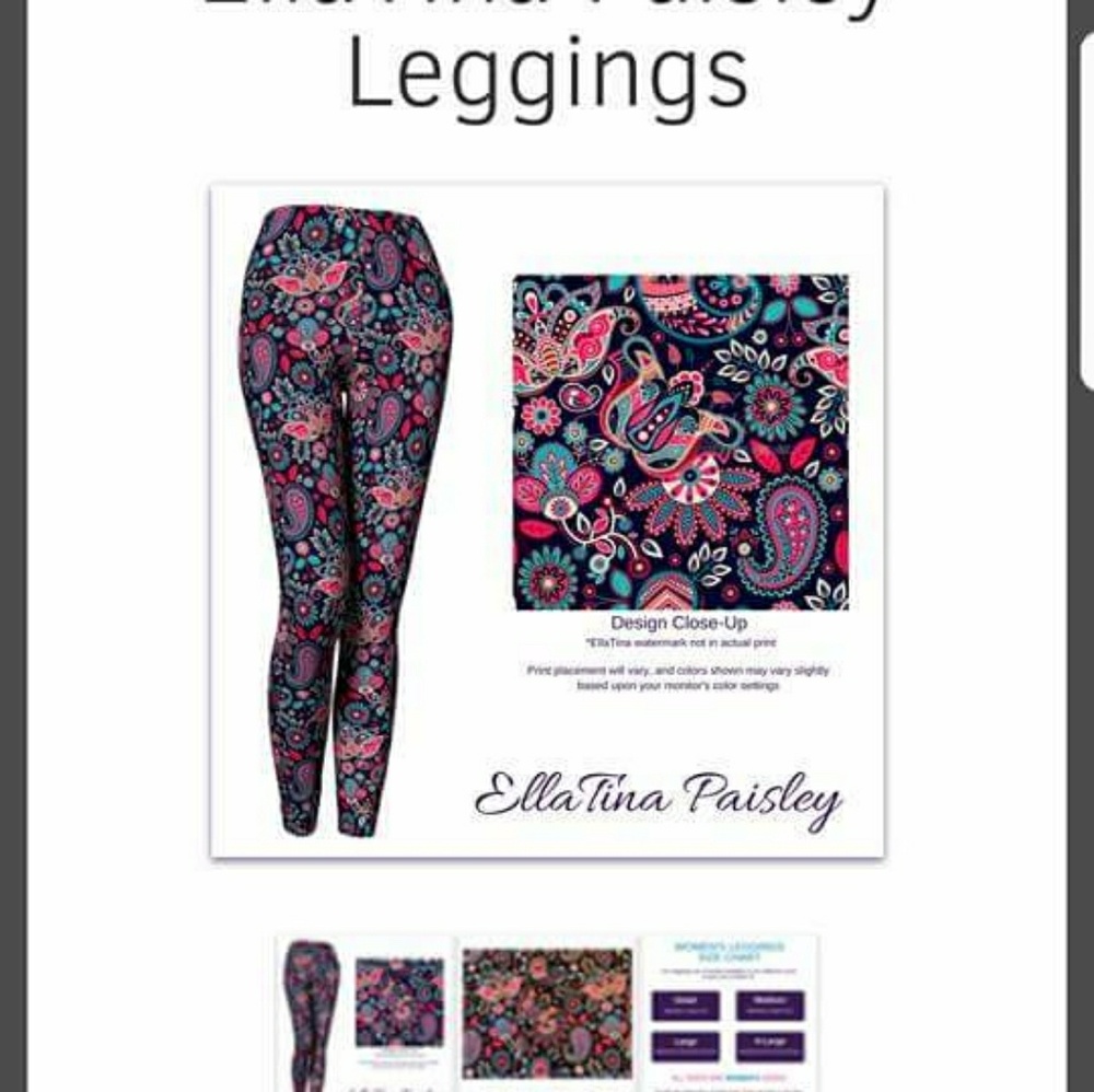 Paisley leggings